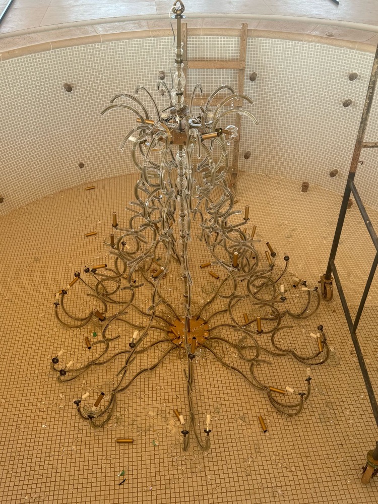 Lustre antes do restauro